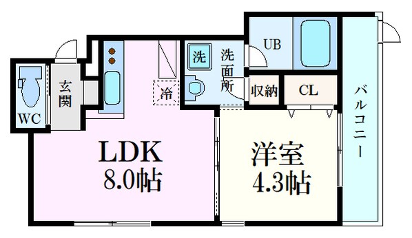 ＥＴＥＲＮＯ江波の物件間取画像